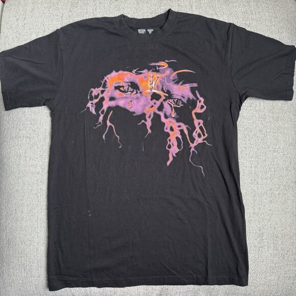 Youngboy NBA x Vlone 2021 T-Shirt Unisex Size Medium Black Short Sleeve - Picture 1 of 3